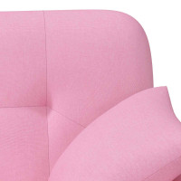 Produktbild för Loveseat med knapprapport Rosa 120 x 65 x 79 cm Tyg