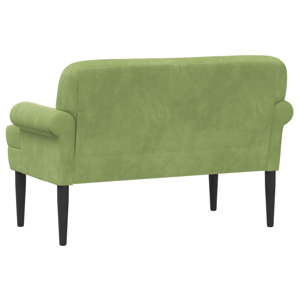 Produktbild för Loveseat med knapprapport Ljusgrön 120 x 66 x 78 cm Sammet
