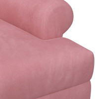 Produktbild för Loveseat med knapprapport Rosa 120 x 66 x 78 cm Sammet