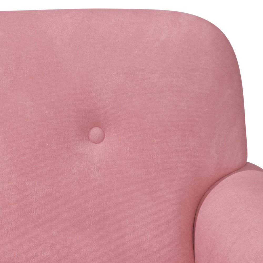 Produktbild för Loveseat med knapprapport Rosa 120 x 66 x 78 cm Sammet
