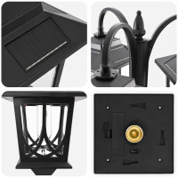 Produktbild för Utomhus Solamp with LED Bulb Svart
