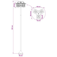 Produktbild för Utomhus Solamp with LED Bulb Svart
