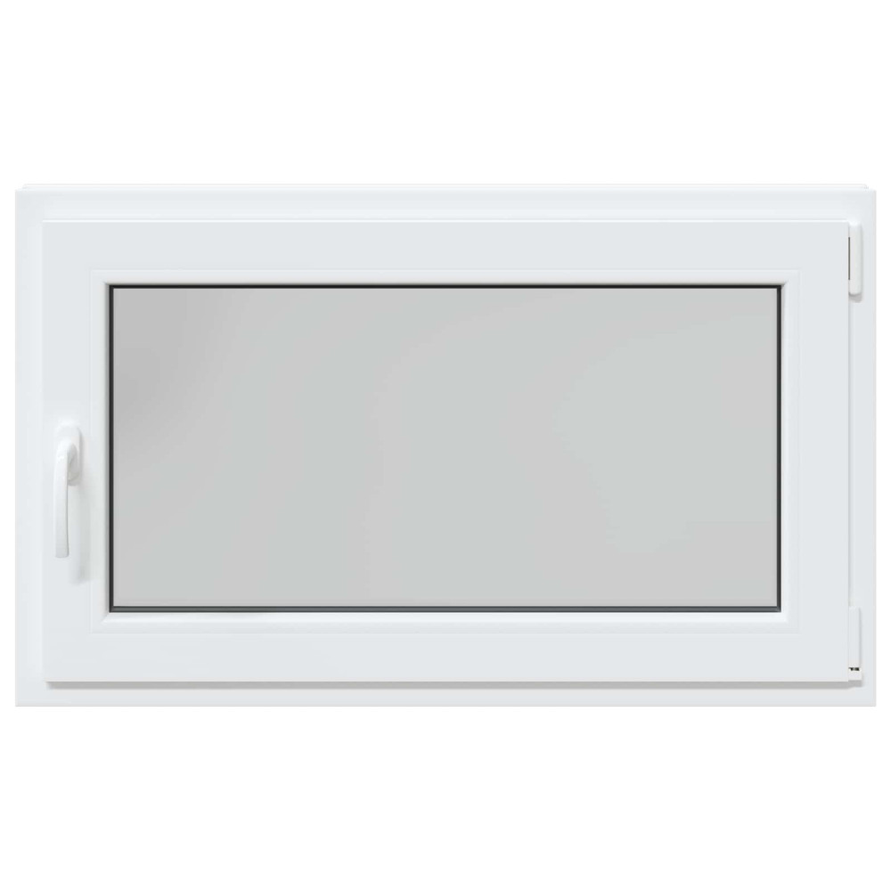 Produktbild för Källarfönster RISOR 100 x 60 cm PVC och glas Vit
