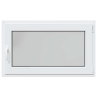 Produktbild för Källarfönster RISOR 100 x 60 cm PVC och glas Vit
