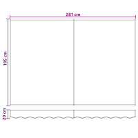Produktbild för Markisväv Taupe 3 x 2 m Polyester