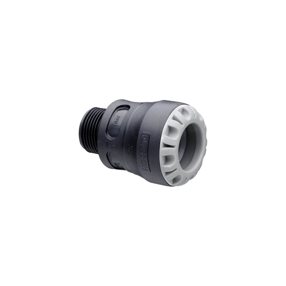 Produktbild för PLASTLINE push-in rak övergång 50 mm x 2" nippel för dragfas...