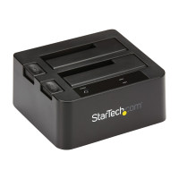 Produktbild för StarTech.com Dual-Bay USB 3.1 to SATA Hard Drive Docking Station, USB 3.1 (10 Gbps) Hard Drive Dock, External 2.53.5 SATA IIIIII, SSDHDD Docking Station, Hot-Swap Hard Drive Bay - Top-Loading - kontrollerkort - USB 3.1 (Gen 2)