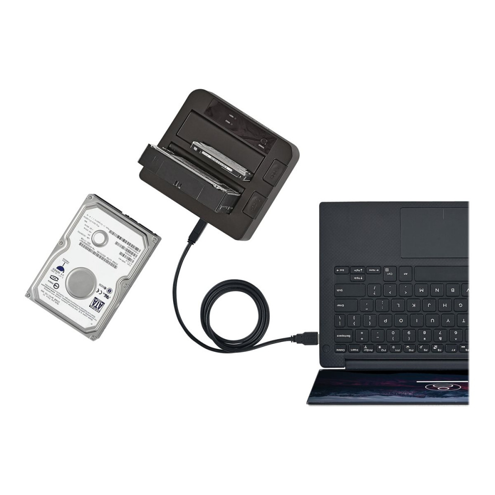Produktbild för StarTech.com Dual-Bay USB 3.1 to SATA Hard Drive Docking Station, USB 3.1 (10 Gbps) Hard Drive Dock, External 2.53.5 SATA IIIIII, SSDHDD Docking Station, Hot-Swap Hard Drive Bay - Top-Loading - kontrollerkort - USB 3.1 (Gen 2)