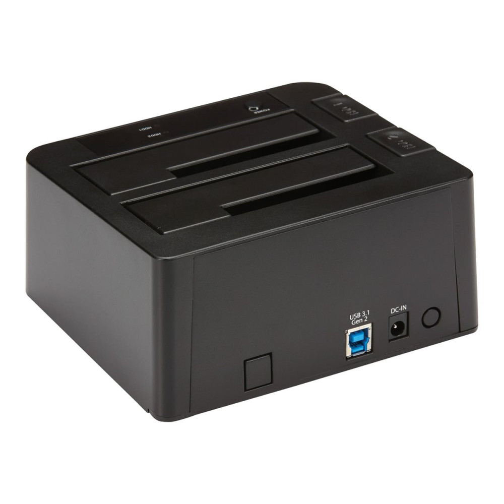 Produktbild för StarTech.com Dual-Bay USB 3.1 to SATA Hard Drive Docking Station, USB 3.1 (10 Gbps) Hard Drive Dock, External 2.53.5 SATA IIIIII, SSDHDD Docking Station, Hot-Swap Hard Drive Bay - Top-Loading - kontrollerkort - USB 3.1 (Gen 2)