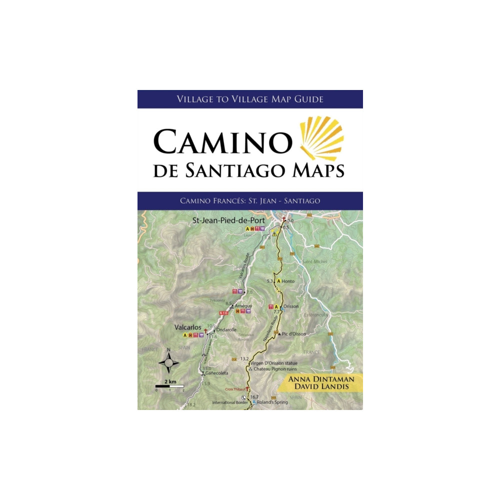 Produktbild för Camino De Santiago Maps (häftad, eng)