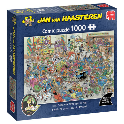 Jumbo Jan van Haasteren Pussel -  Ludo Battle 1 000 bitar
