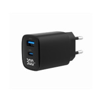 Produktbild för Gembird strömadapter - LCD-skärm - USB, USB-C - 30 watt