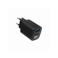 Produktbild för Gembird strömadapter - LCD-skärm - USB, USB-C - 30 watt