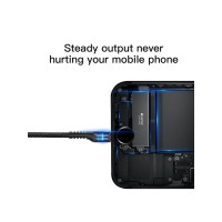 Produktbild för Baseus CALSR-01, 1 m, USB A, Lightning, USB 2.0, 480 Mbit/s,...