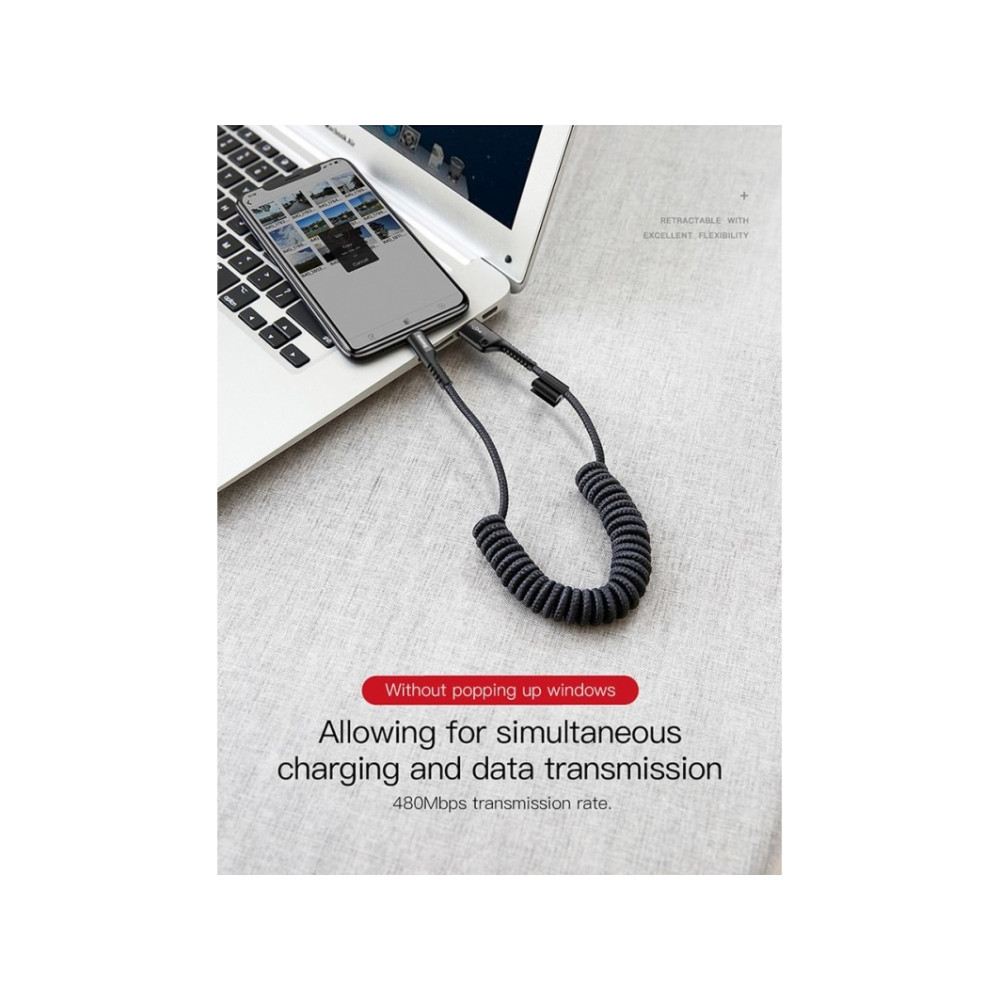 Produktbild för Baseus CALSR-01, 1 m, USB A, Lightning, USB 2.0, 480 Mbit/s,...