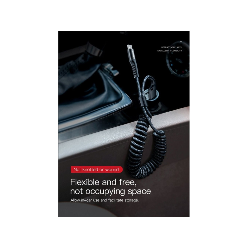 Produktbild för Baseus CALSR-01, 1 m, USB A, Lightning, USB 2.0, 480 Mbit/s,...