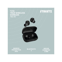 Produktbild för Streetz Trådlösa in-ear hörlurar med laddningetui, BT 5, TWS...