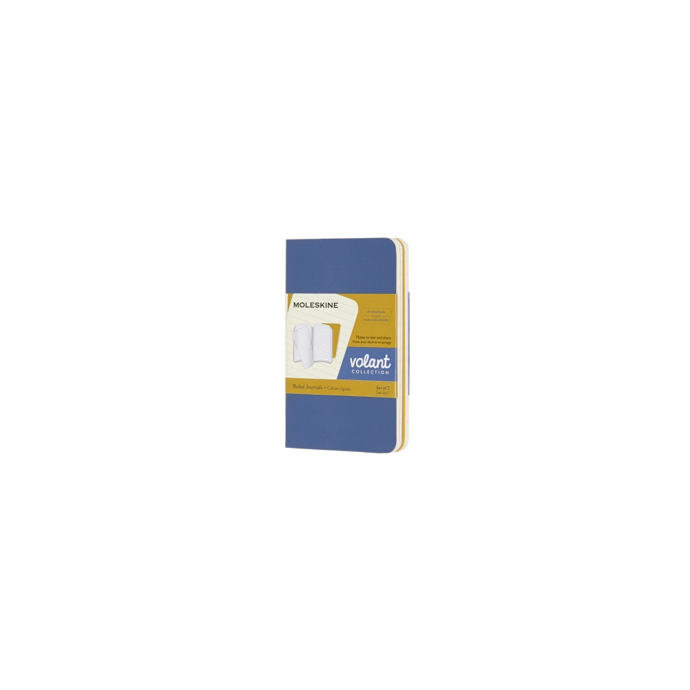 Produktbild för Moleskine set med 2 anteckningsböcker MOLESKINE Volant XS 6,...