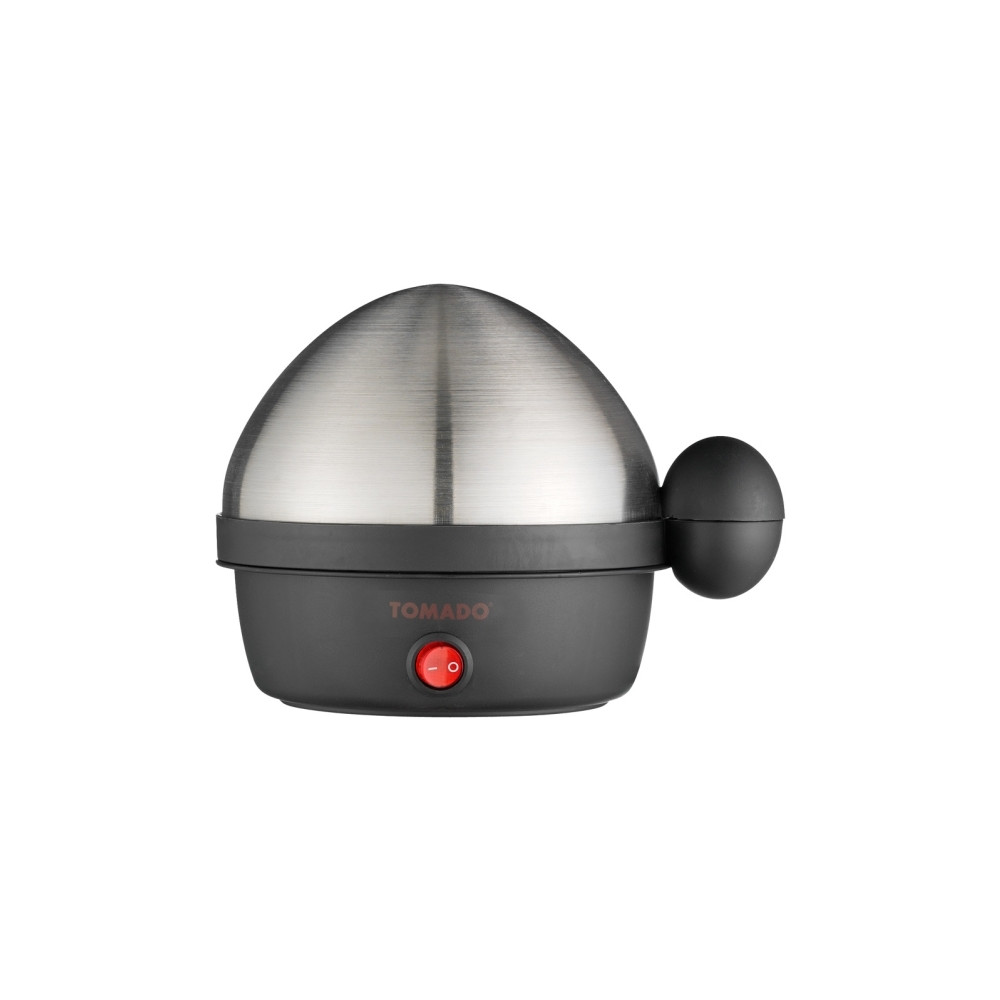 Produktbild för Tomado TM-1351 äggkokare 7 ägg, 350 W, svart, rostfritt stål