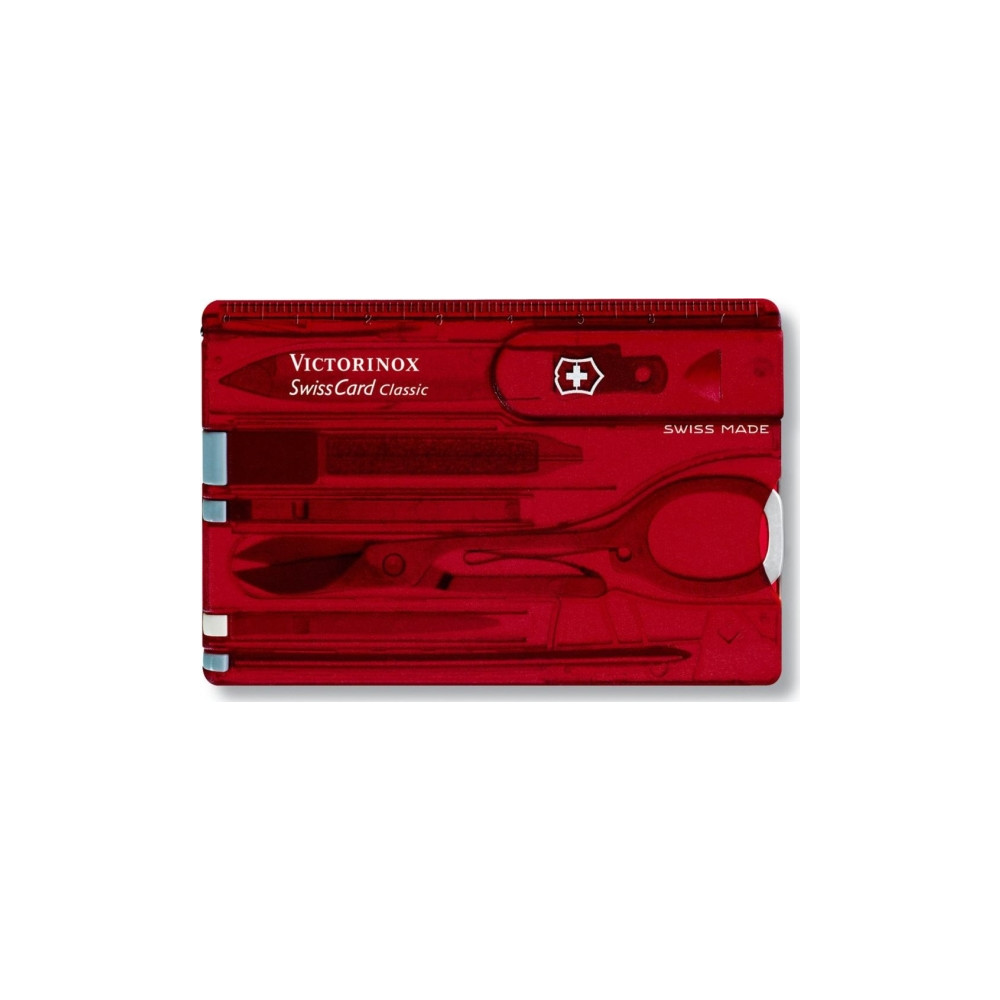 Produktbild för Victorinox SwissCard Classic, Röd, Transparent, ABS syntheti...