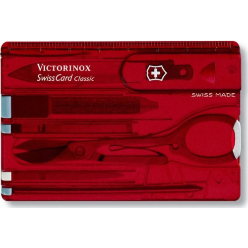 Victorinox Victorinox SwissCard Classic, Röd, Transparent, ABS syntheti...