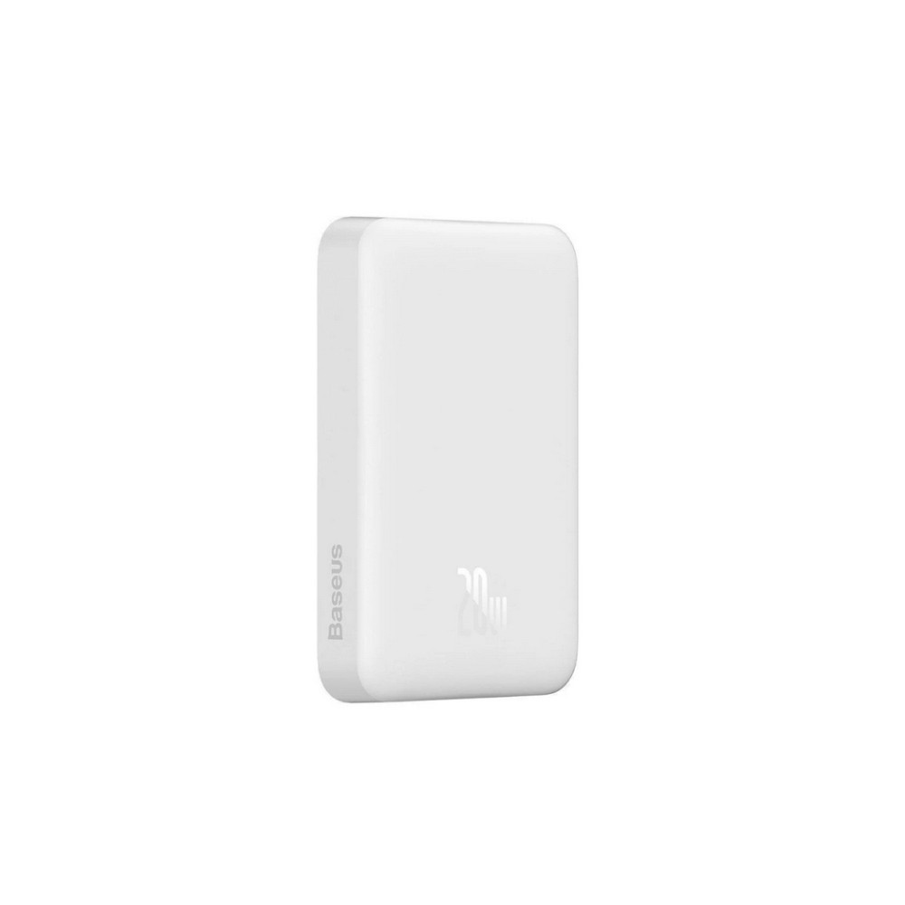 Produktbild för Baseus Magnetic Mini, 10000 mAh, Trådlös laddning, 20 W, Vit