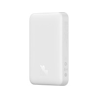 Produktbild för Baseus Magnetic Mini, 10000 mAh, Trådlös laddning, 20 W, Vit