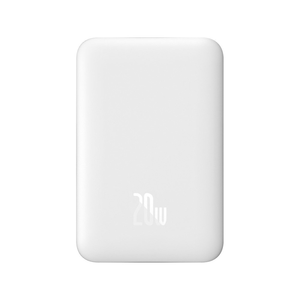 Produktbild för Baseus Magnetic Mini, 10000 mAh, Trådlös laddning, 20 W, Vit