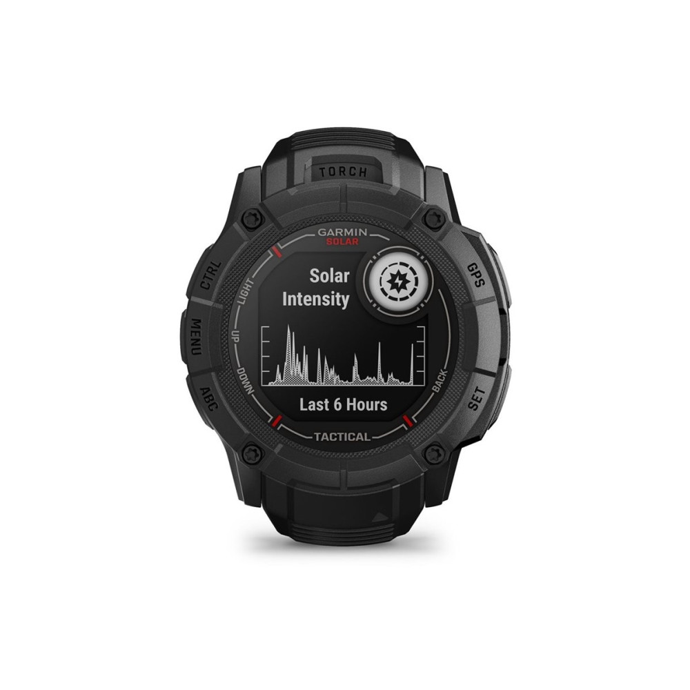 Produktbild för Garmin Instinct 2X Solar Tactical Edition - fiberförstärkta polymerer - Ja smart klocka med band - 64 MB - svart