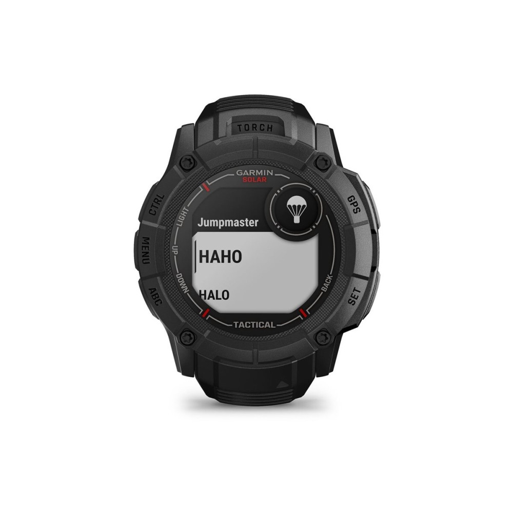 Produktbild för Garmin Instinct 2X Solar Tactical Edition - fiberförstärkta polymerer - Ja smart klocka med band - 64 MB - svart