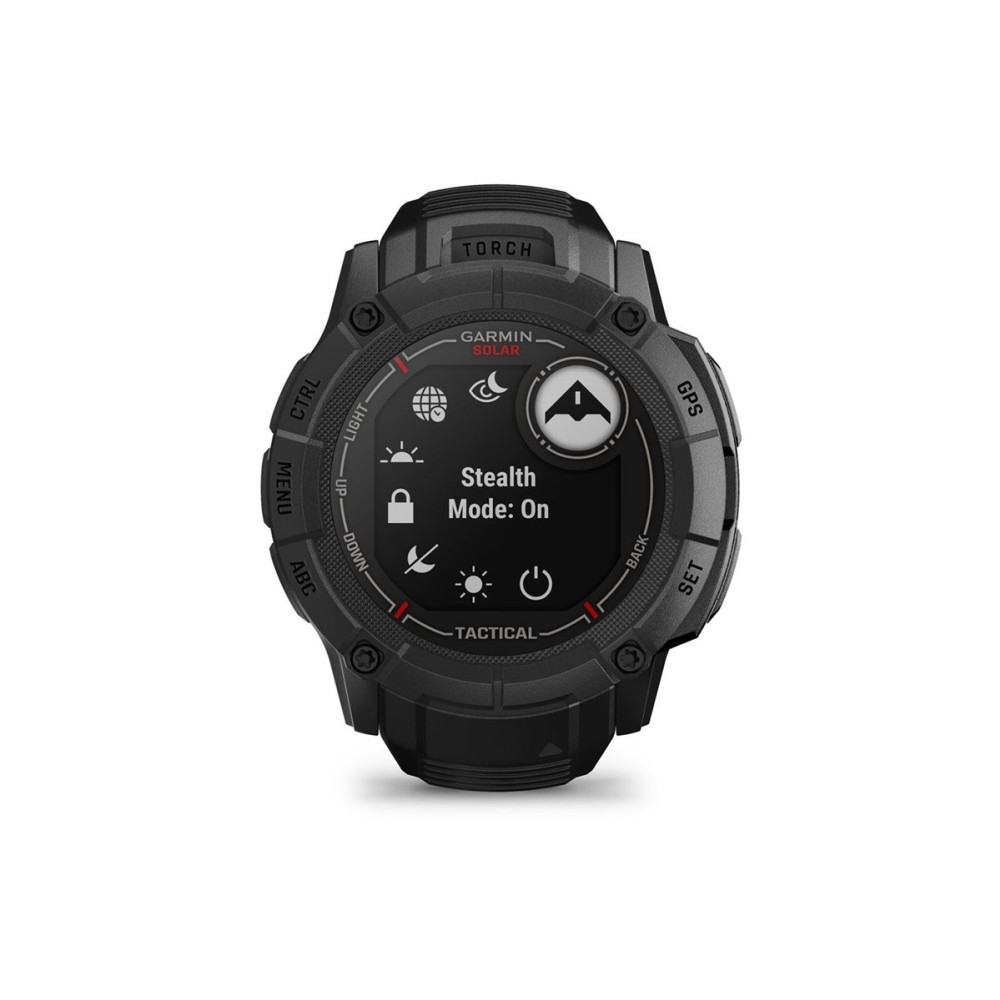 Produktbild för Garmin Instinct 2X Solar Tactical Edition - fiberförstärkta polymerer - Ja smart klocka med band - 64 MB - svart