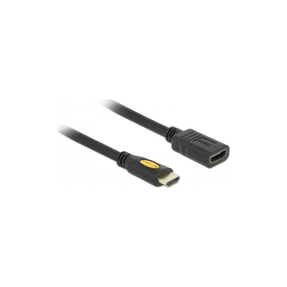 Produktbild för Delock High Speed HDMI with Ethernet - HDMI-förlängningskabel med Ethernet - 2 m