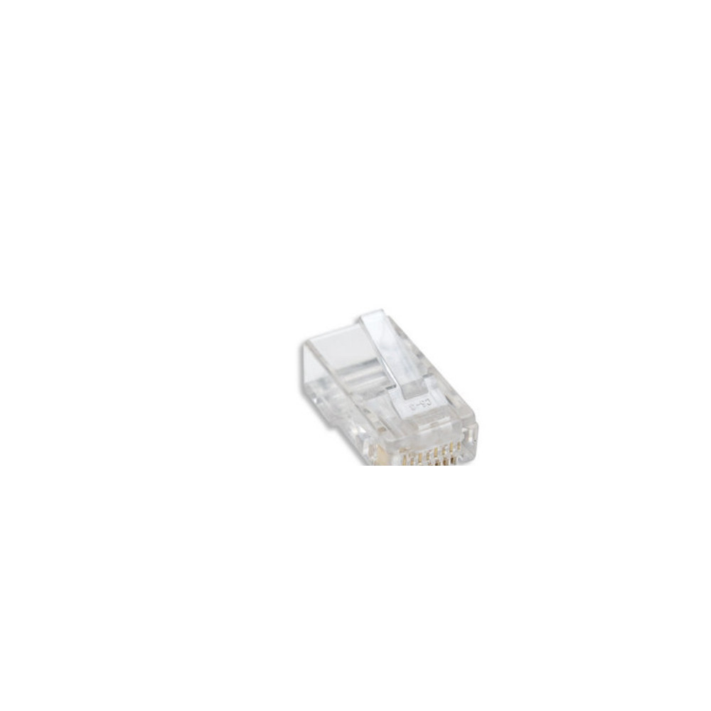 Produktbild för Intellinet RJ45 Modular Plugs, Cat6, UTP, 2-prong, for stran...