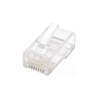 Produktbild för Intellinet RJ45 Modular Plugs, Cat6, UTP, 2-prong, for stran...