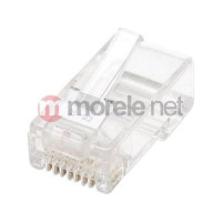 Produktbild för Intellinet RJ45 Modular Plugs, Cat6, UTP, 2-prong, for stran...