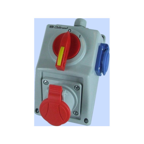 Elektromet Elektromet installationsset med brytare O-I 1x16A 4P 400V, 1...