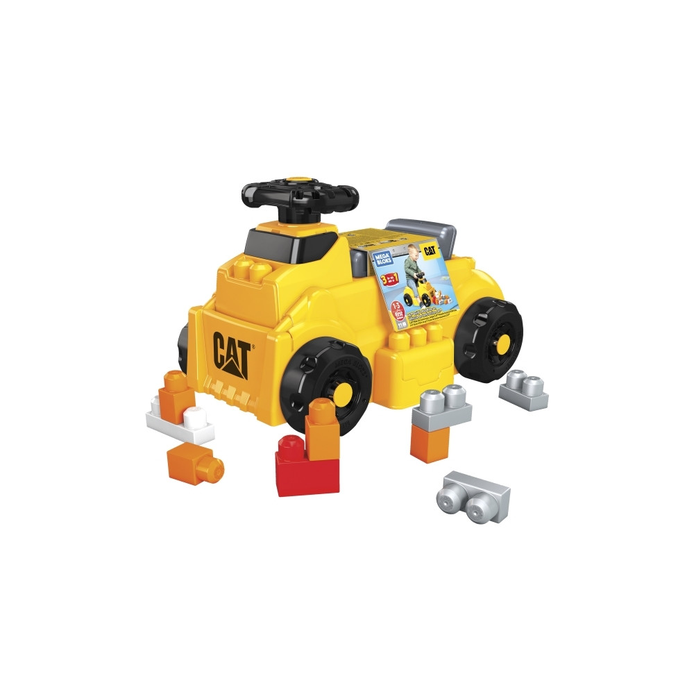 Produktbild för MEGA BLOKS CAT Build ''n Play-sparkbil, 1 År, Plast, 2,14 kg