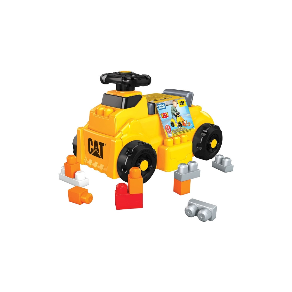 Produktbild för MEGA BLOKS CAT Build ''n Play-sparkbil, 1 År, Plast, 2,14 kg