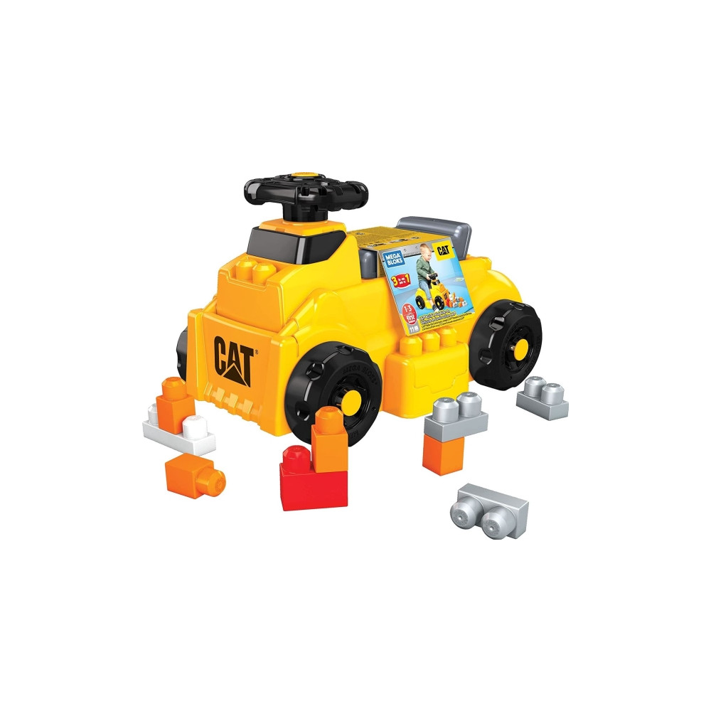 Produktbild för MEGA BLOKS CAT Build ''n Play-sparkbil, 1 År, Plast, 2,14 kg