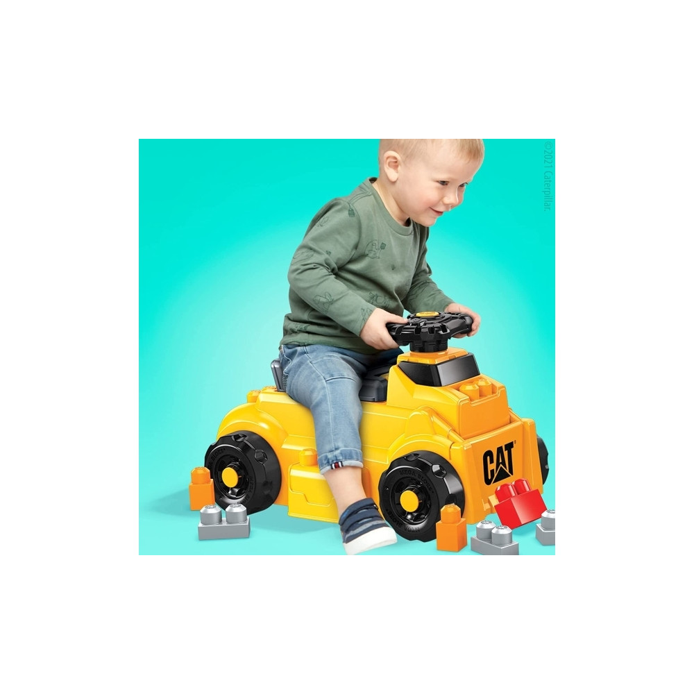 Produktbild för MEGA BLOKS CAT Build ''n Play-sparkbil, 1 År, Plast, 2,14 kg