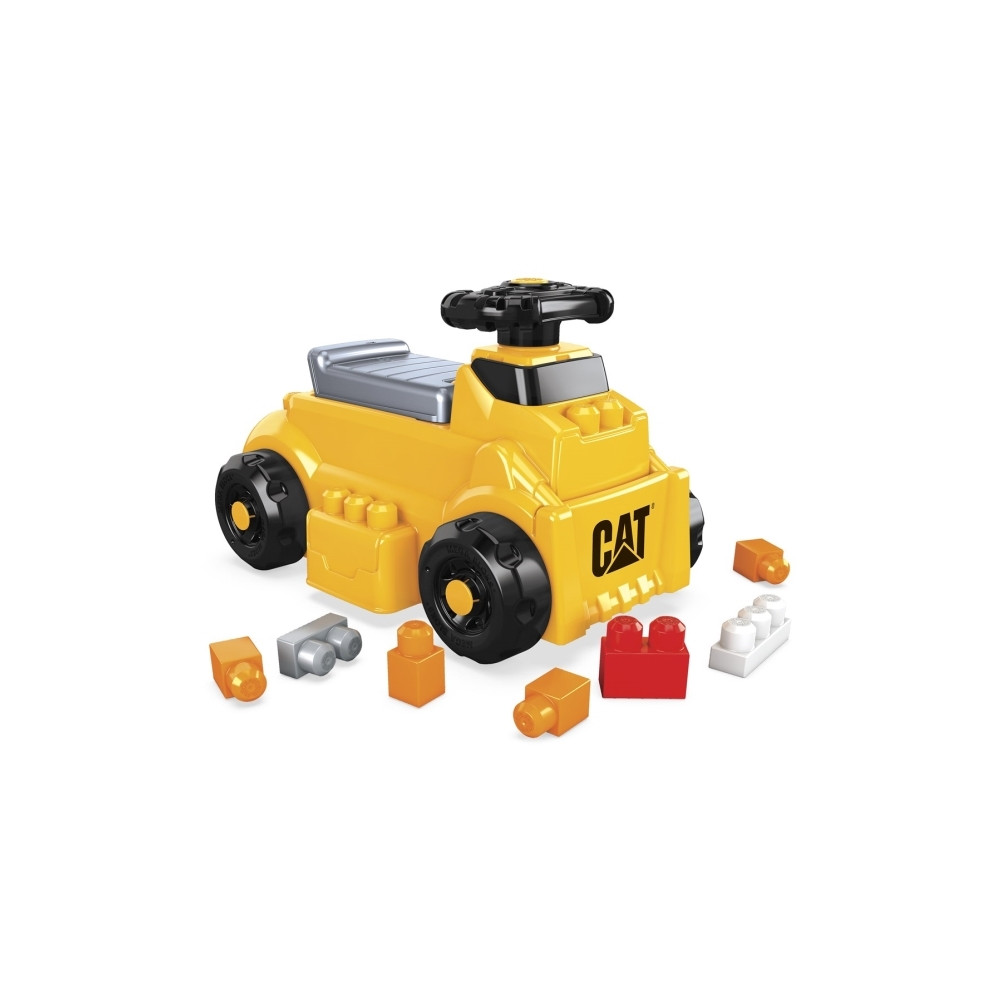 Produktbild för MEGA BLOKS CAT Build ''n Play-sparkbil, 1 År, Plast, 2,14 kg