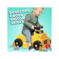 Produktbild för MEGA BLOKS CAT Build ''n Play-sparkbil, 1 År, Plast, 2,14 kg