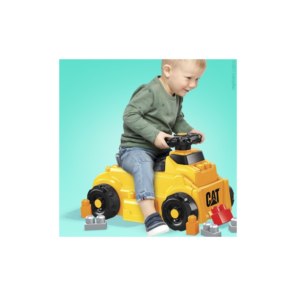 Produktbild för MEGA BLOKS CAT Build ''n Play-sparkbil, 1 År, Plast, 2,14 kg