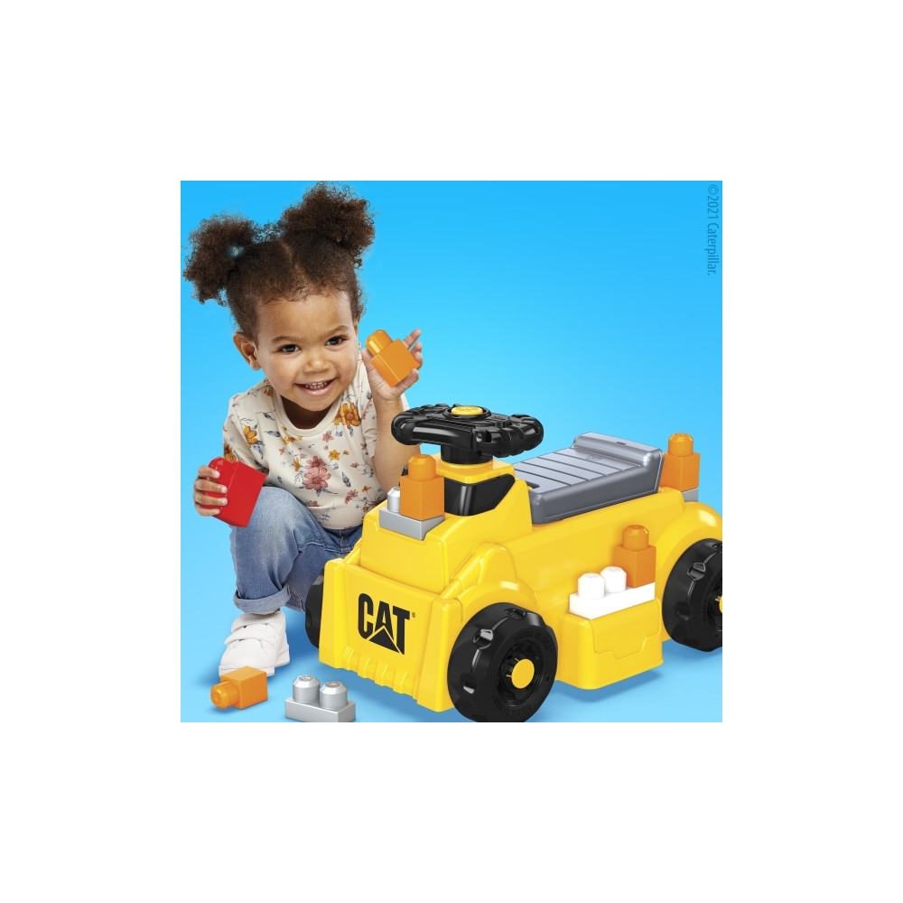 Produktbild för MEGA BLOKS CAT Build ''n Play-sparkbil, 1 År, Plast, 2,14 kg