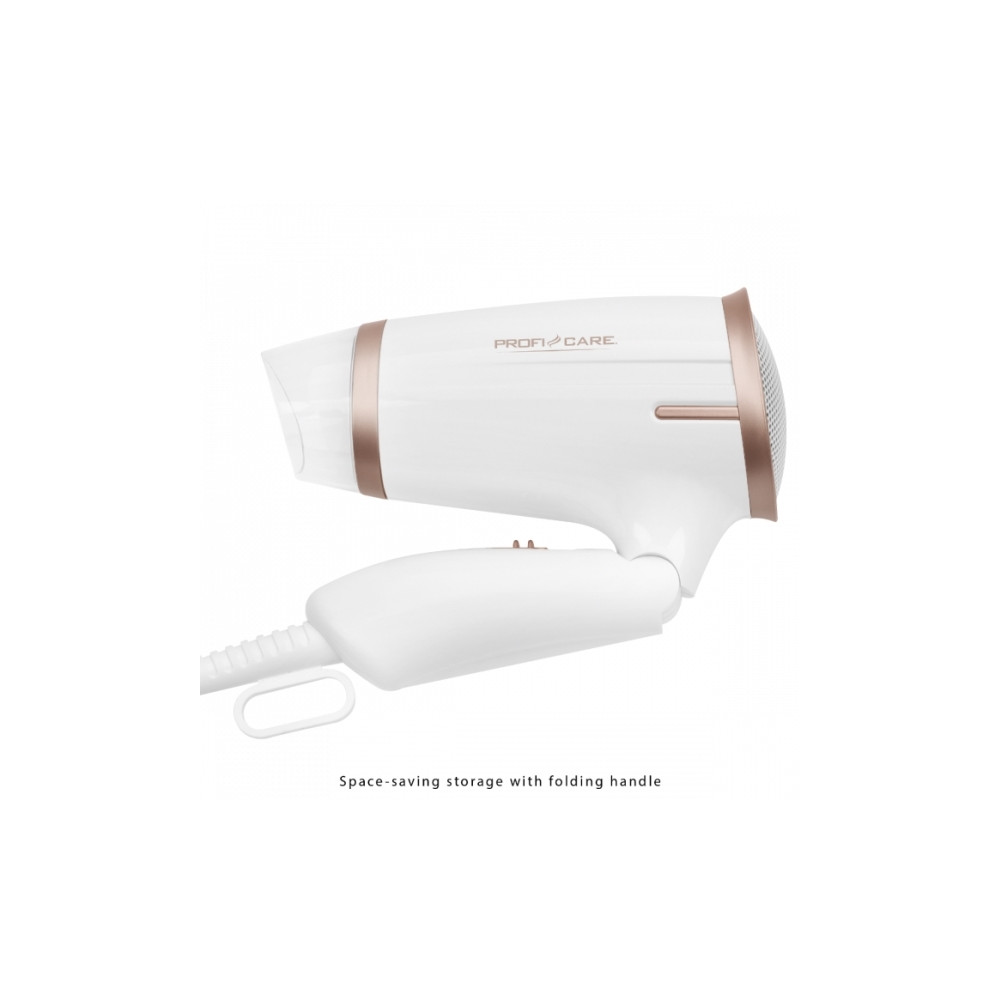 Produktbild för ProfiCare PC-HT 3009 - hårtork - vit/champagne