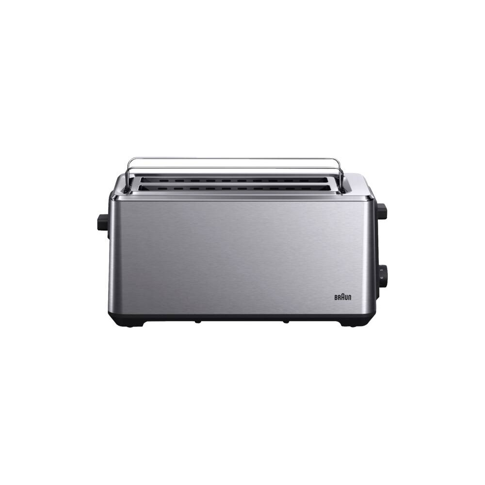 Produktbild för Braun HT 5220 BK, 2 skivor, Svart, Rostfritt stål, Rostfritt...