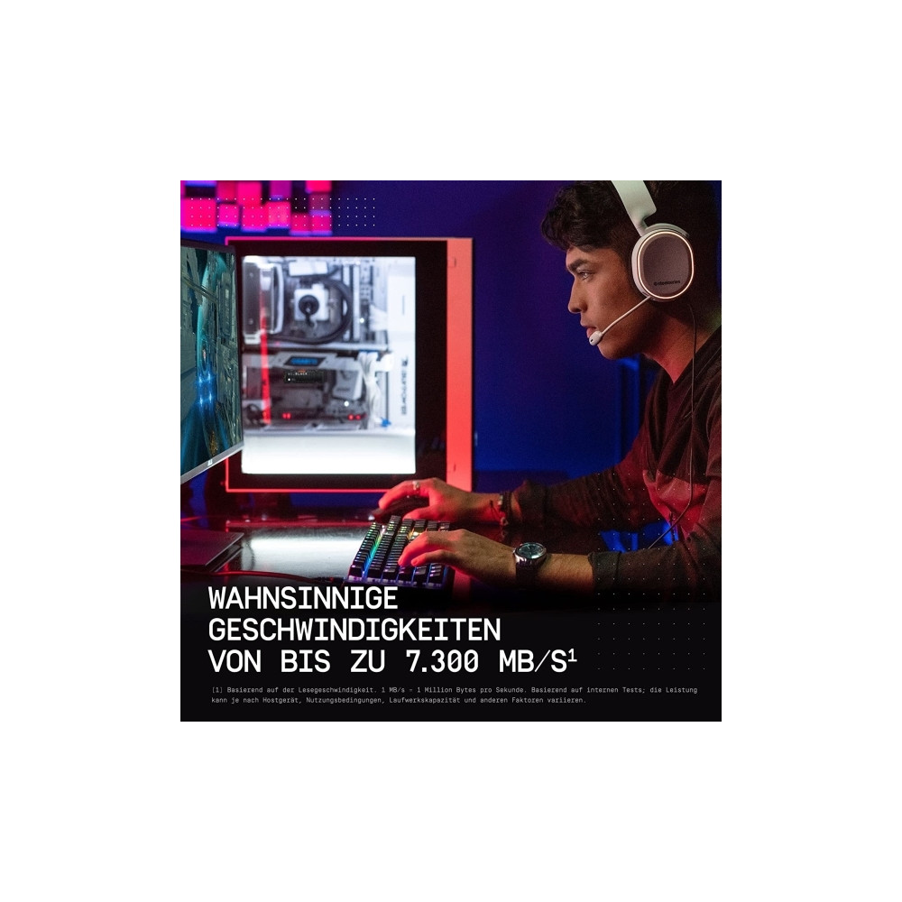 Produktbild för WD_BLACK SN850X NVMe SSD WDS100T2XHE