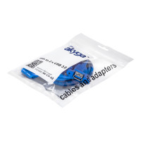 Produktbild för Akyga - USB-adapter - 19-stifts USB 3.0-kontakt till USB typ A - 65 cm