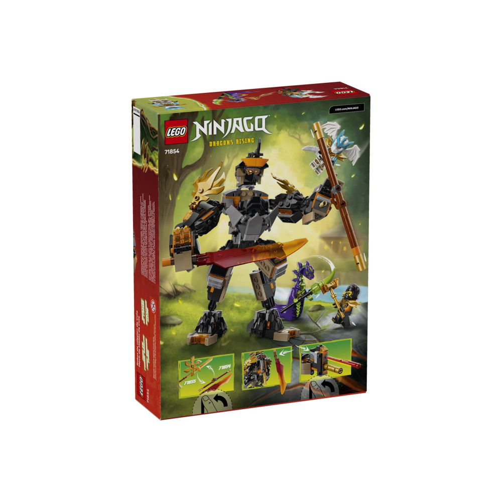 Produktbild för LEGO Ninjago Dragons Rising 71854 - Coles Uppdrags Mech & Draken Zane - byggsats