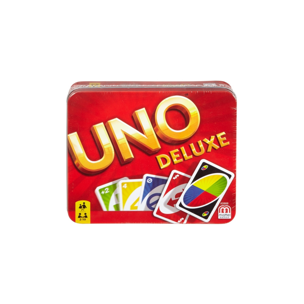 Produktbild för Games UNO Deluxe-kortspel, Kortspel, Kasta kort, 7 År, Famil...